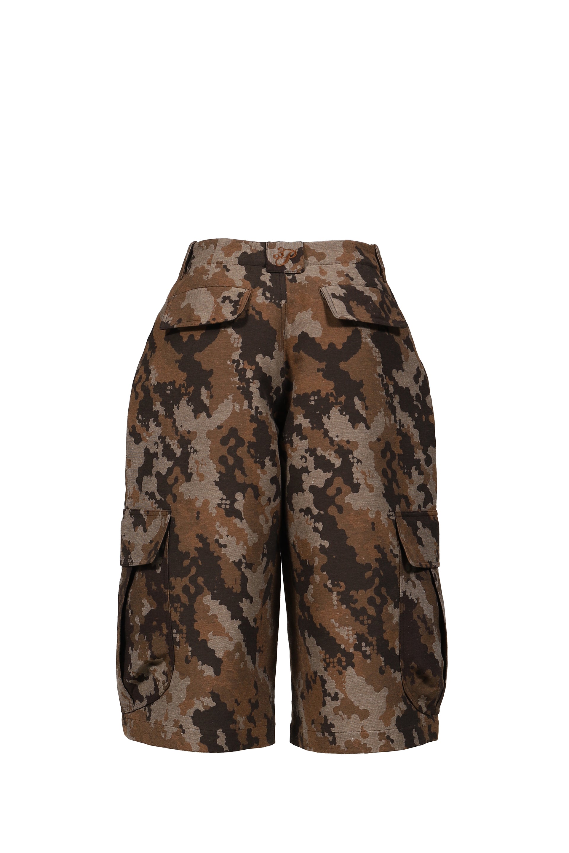 JACQUARD DOVE-CAMO CARGO SHORTS / BEI CAMO