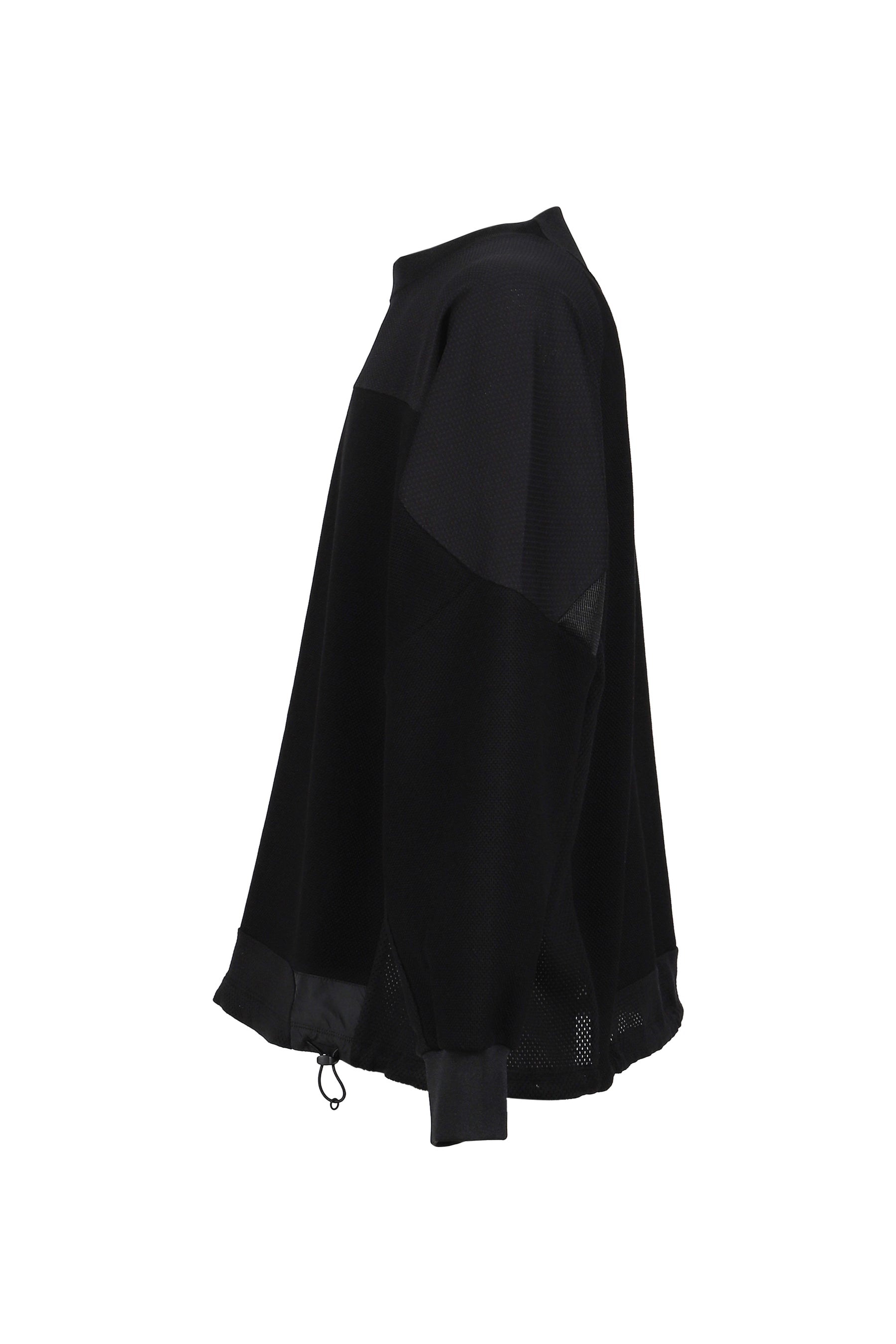 White Mountaineering RAGLAN OVERSIZE PULLOVER / BLK