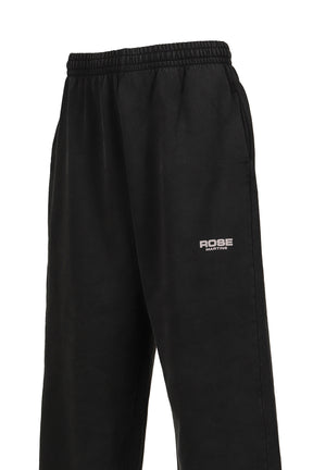 WIDE LEG TRACKPANTS / BLACK