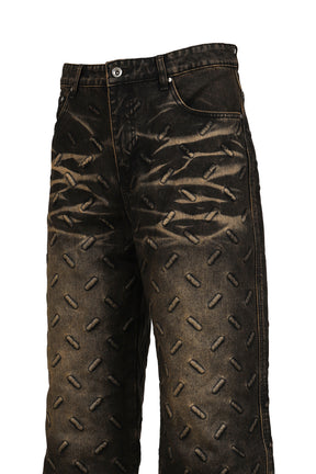 THREAD PLATE DENIM / COAL, TAN