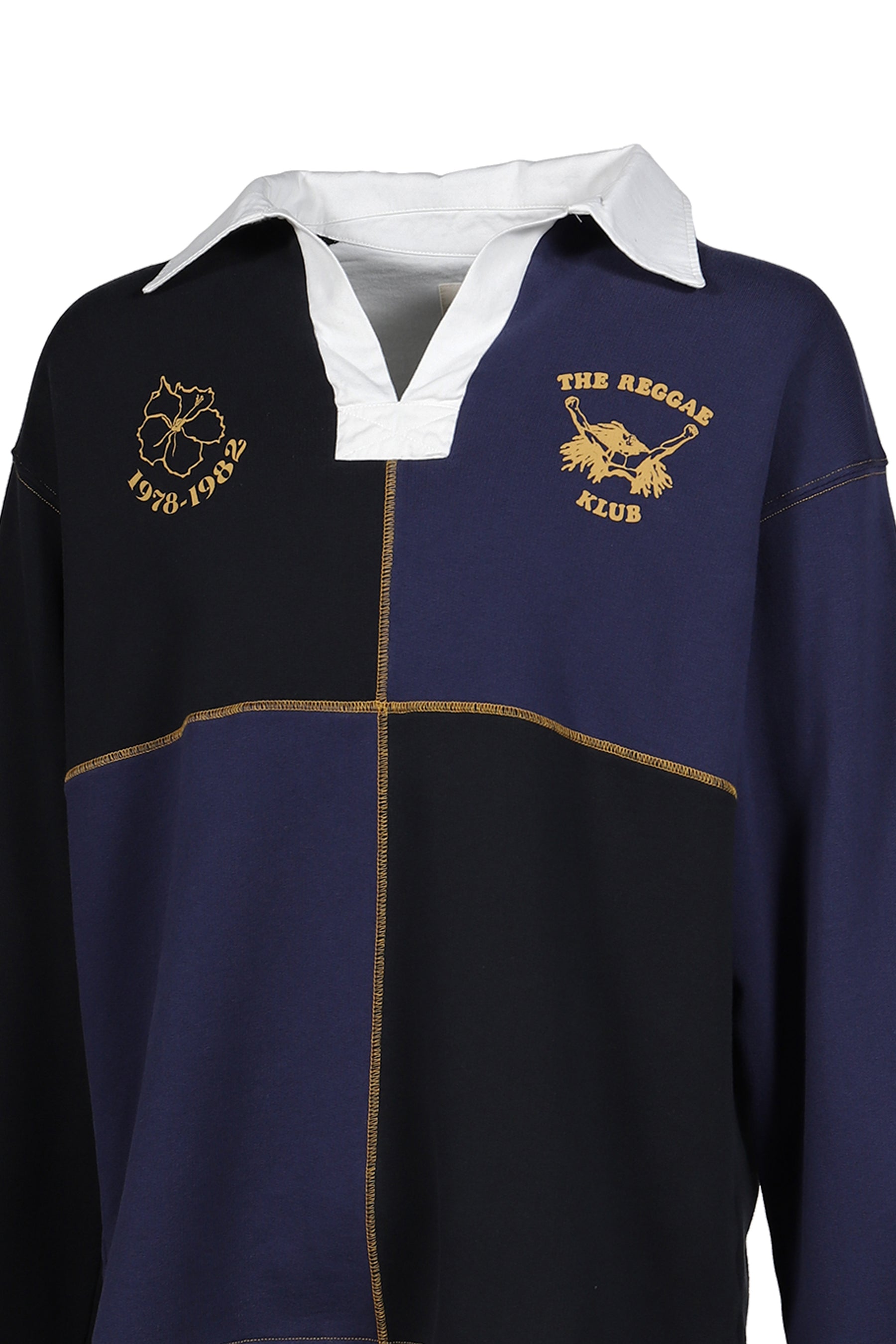REGGAE KLUB RUGBY JERSEY / BLK/MIDNIGHT
