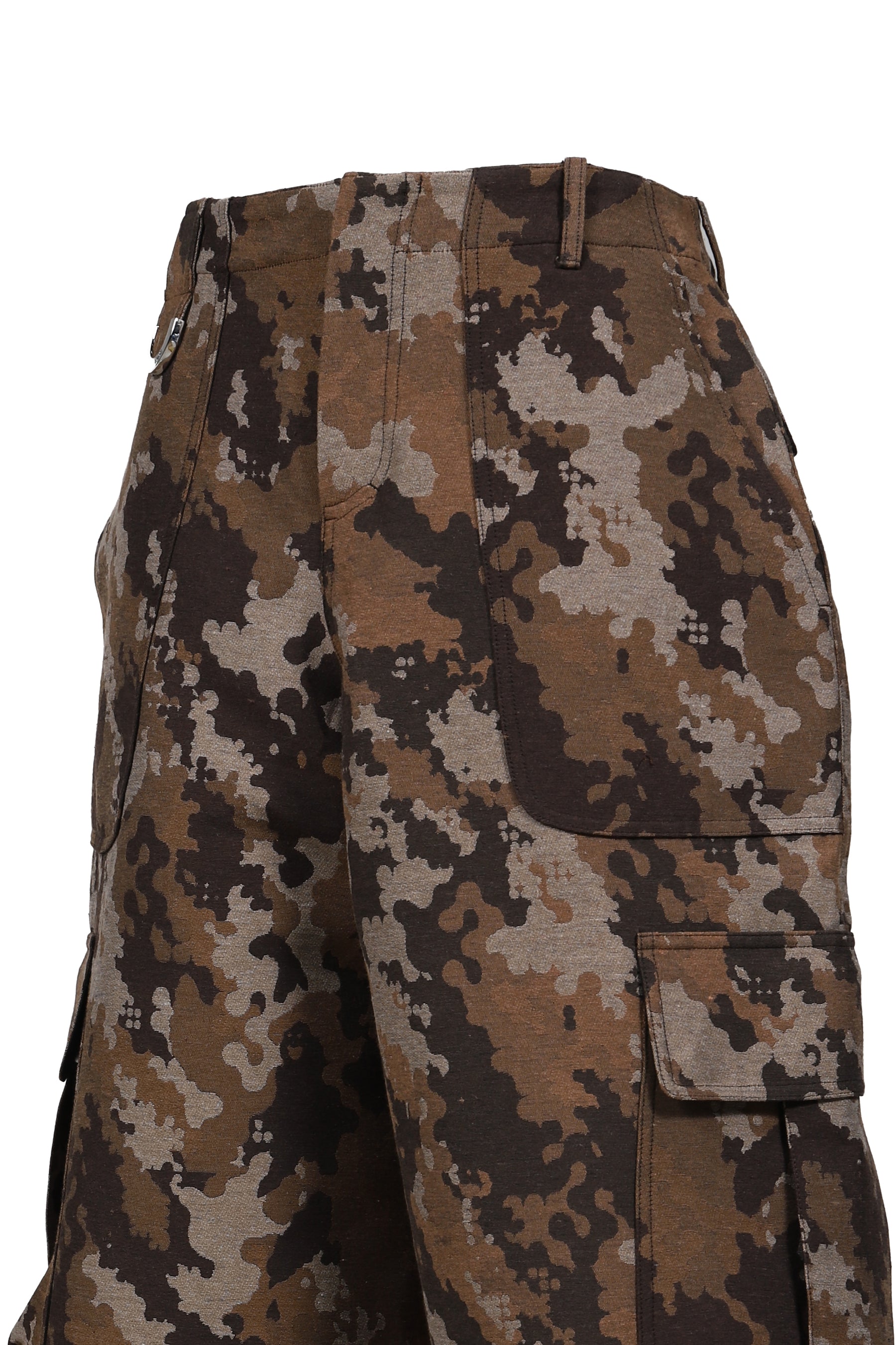 JACQUARD DOVE-CAMO CARGO SHORTS / BEI CAMO