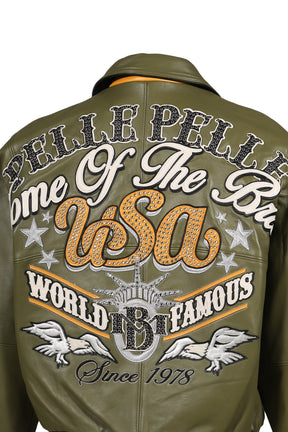 STARS AND STRIPES JACKET/OLV 