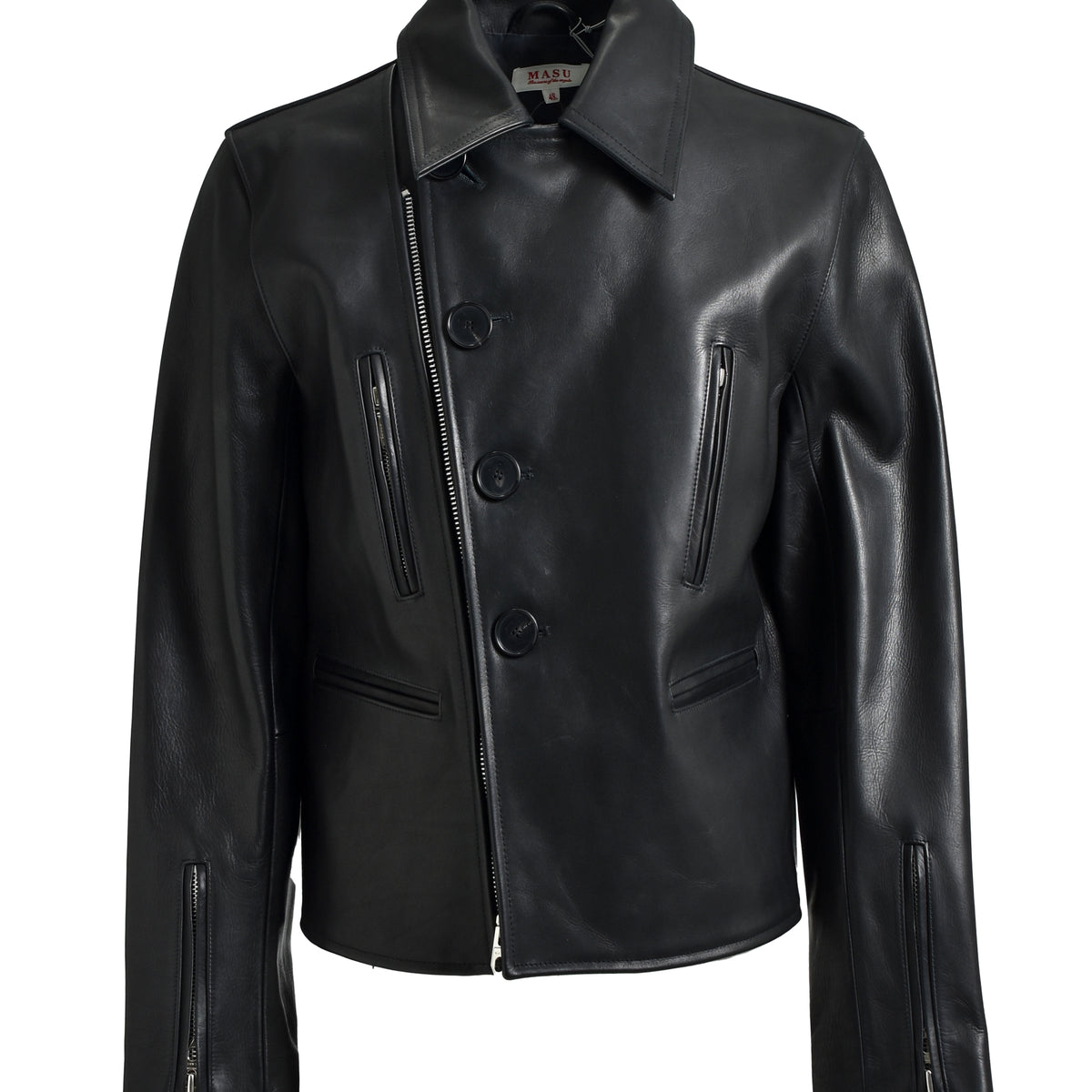 【美品】MASU レザージャケット MASU エムエーエスユー FW25 CLASSIC MOTORCYCLE LEATHER JACKET / BLK