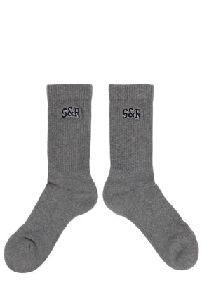 S&amp;R IVY SOCKS / HEATHER GRY