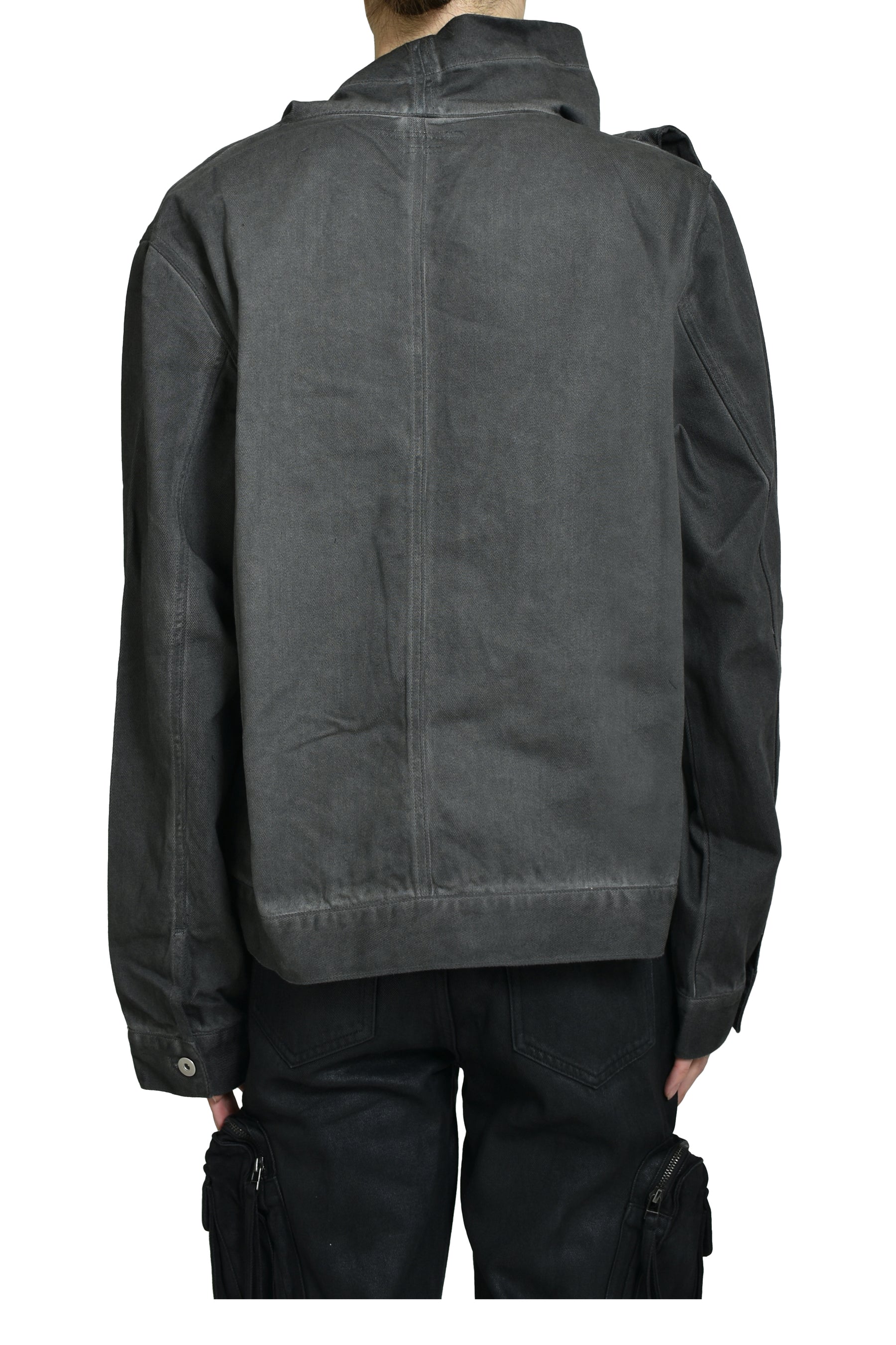 SPRIAL DENIM JACKET / DARK GRAY