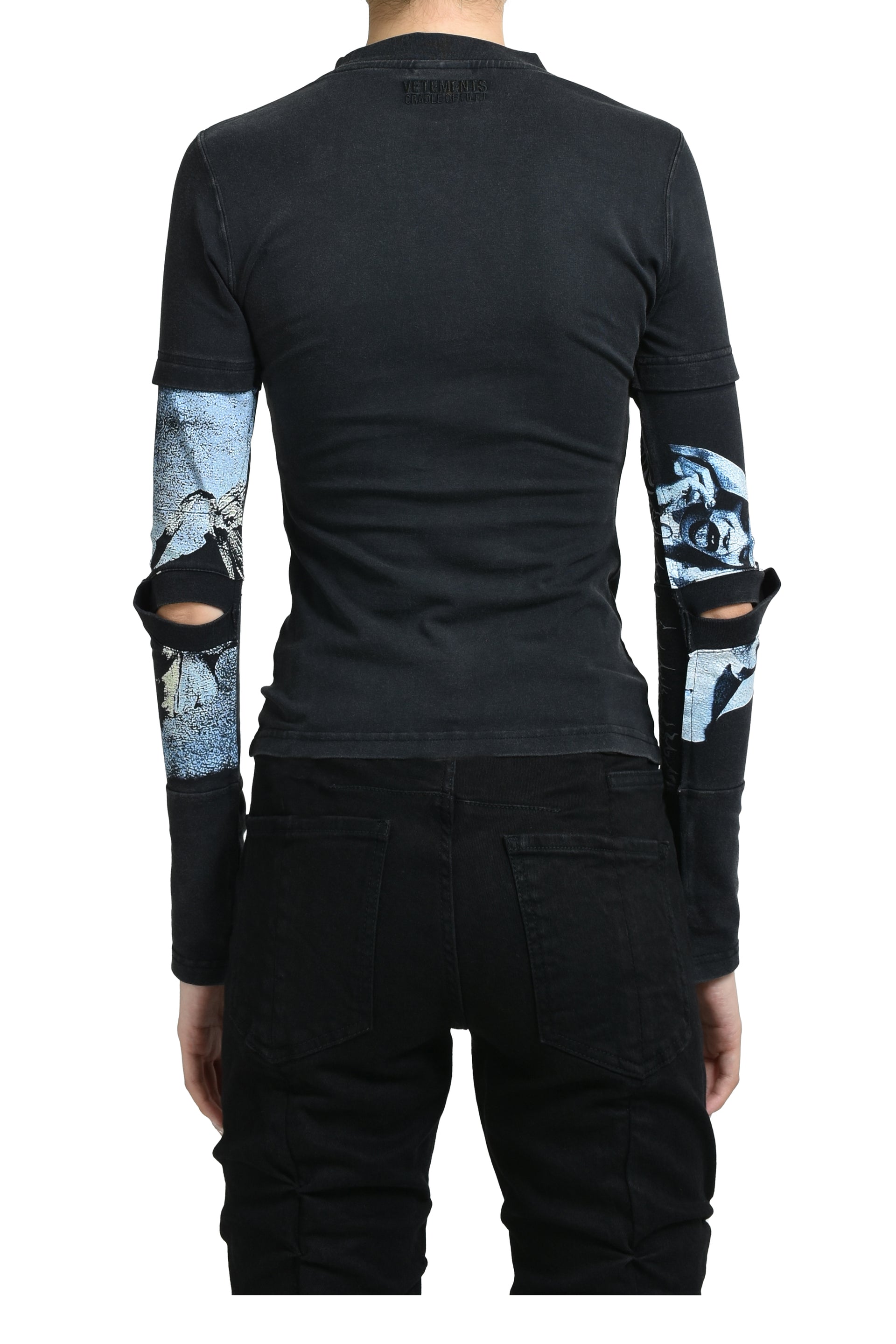 COF REWORKED FITTED LONGSLEEVE / WASHED BLK