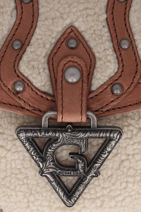 MINI CLAUDIA FUR BAG / WHT