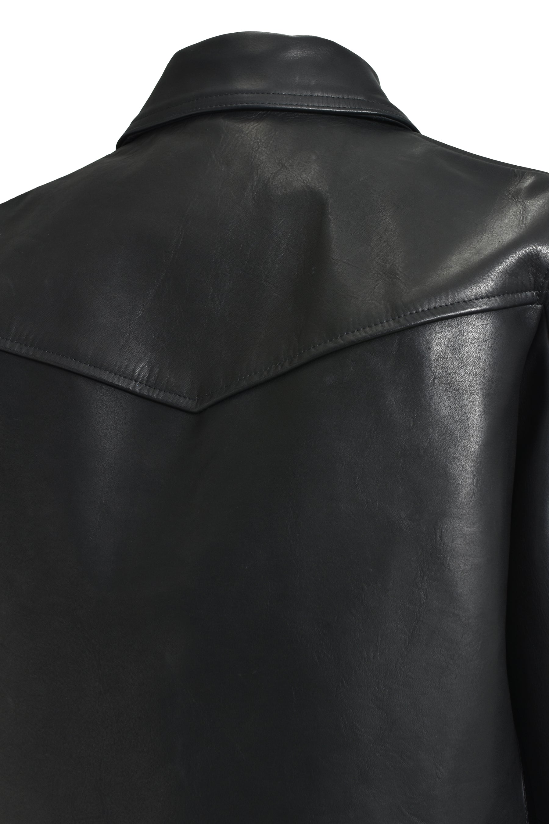 MASU エムエーエスユー FW25 CLASSIC MOTORCYCLE LEATHER JACKET / BLK