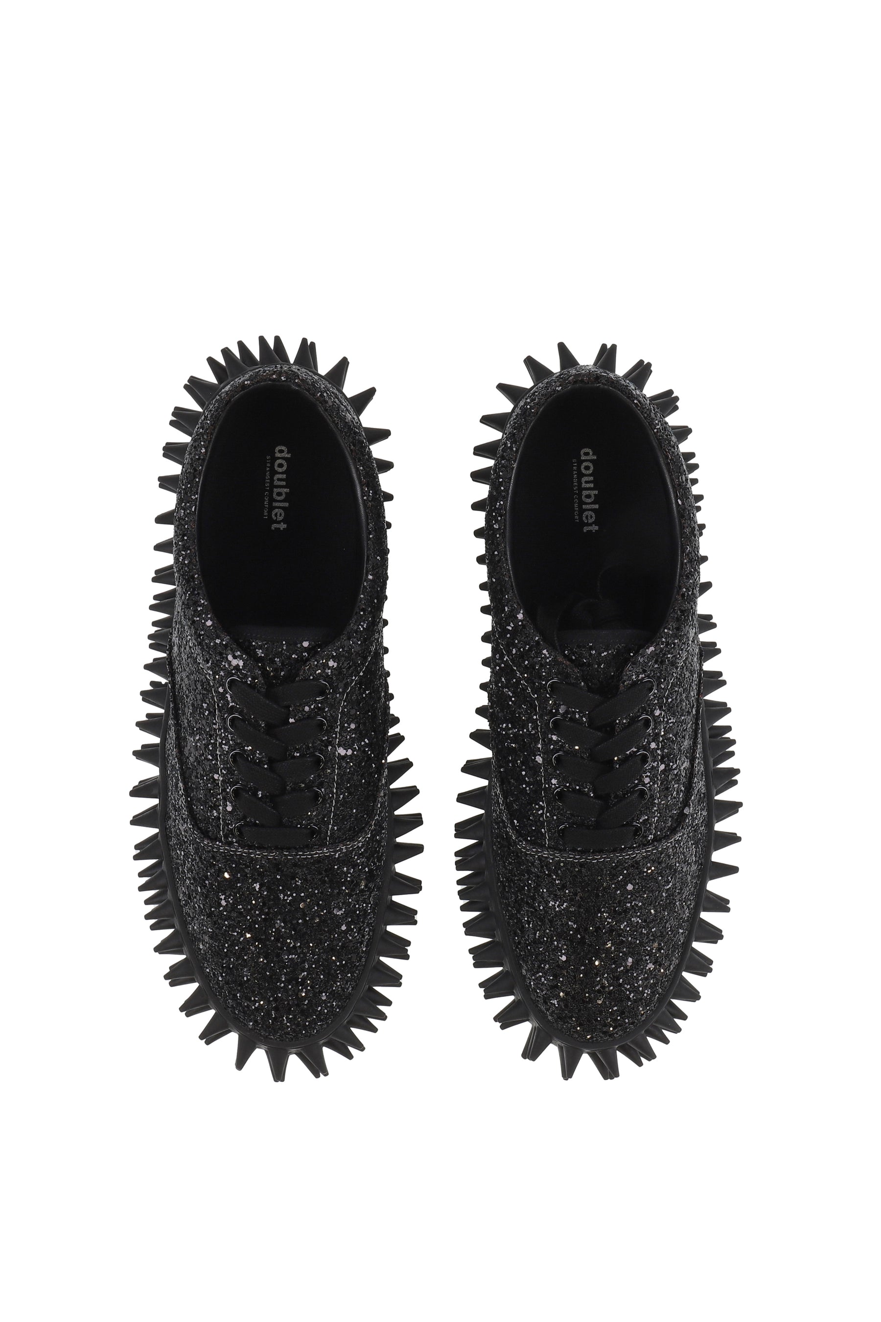 GLITTER SPIKE SNEAKER / BLK
