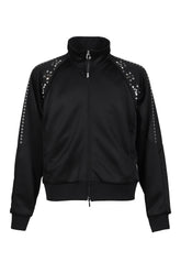 POLYESTER JERSEY TRACK JACKET / BLK