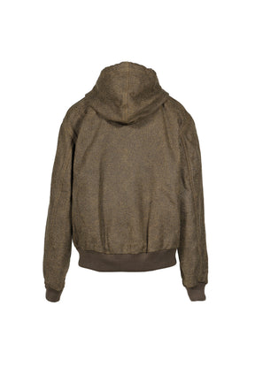 RELAXED WORKWEAR JACKET WITH SHEARLING POCKETS / BRW