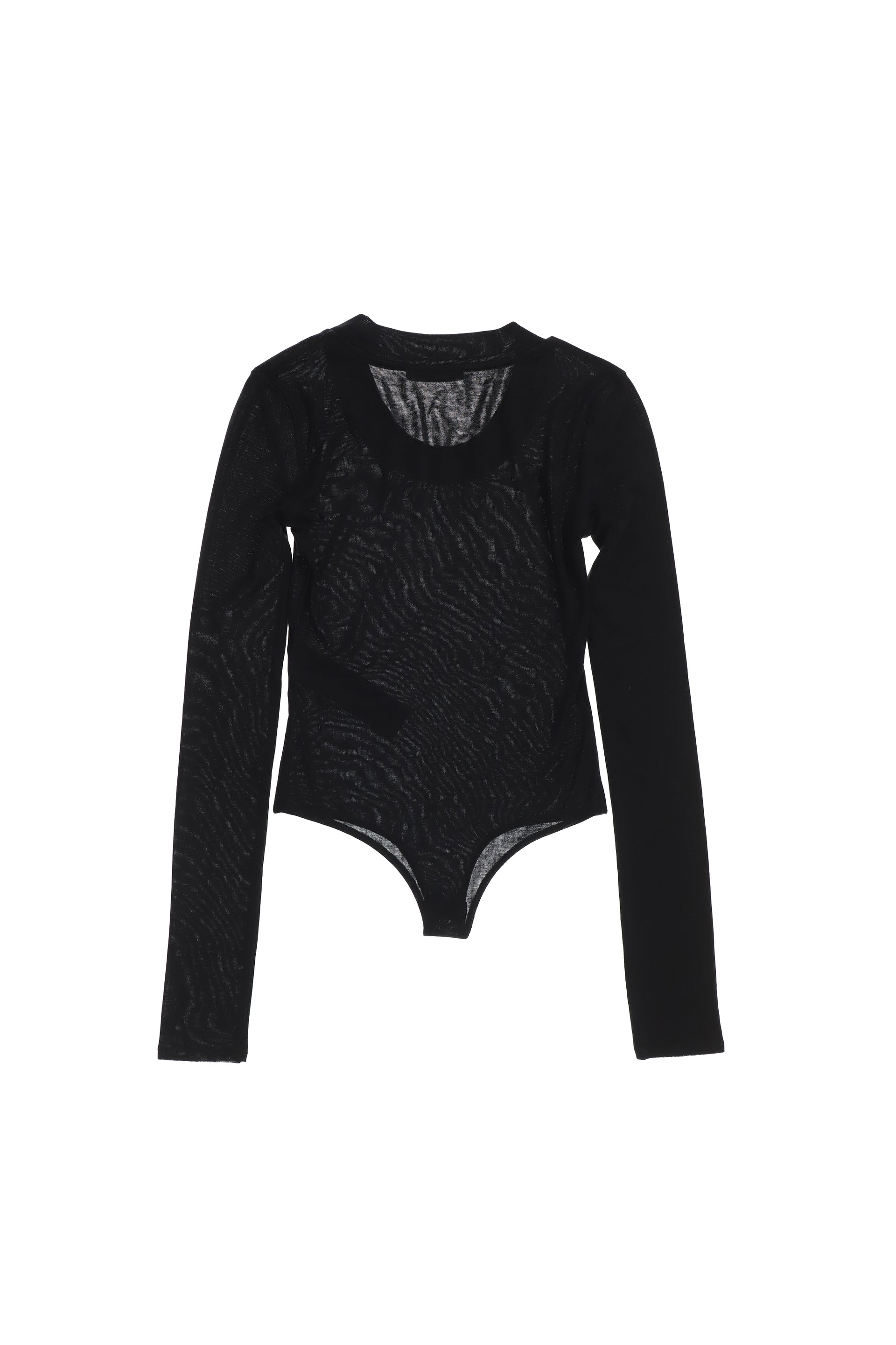 CIRCLE NECK BODYSUIT / BLK