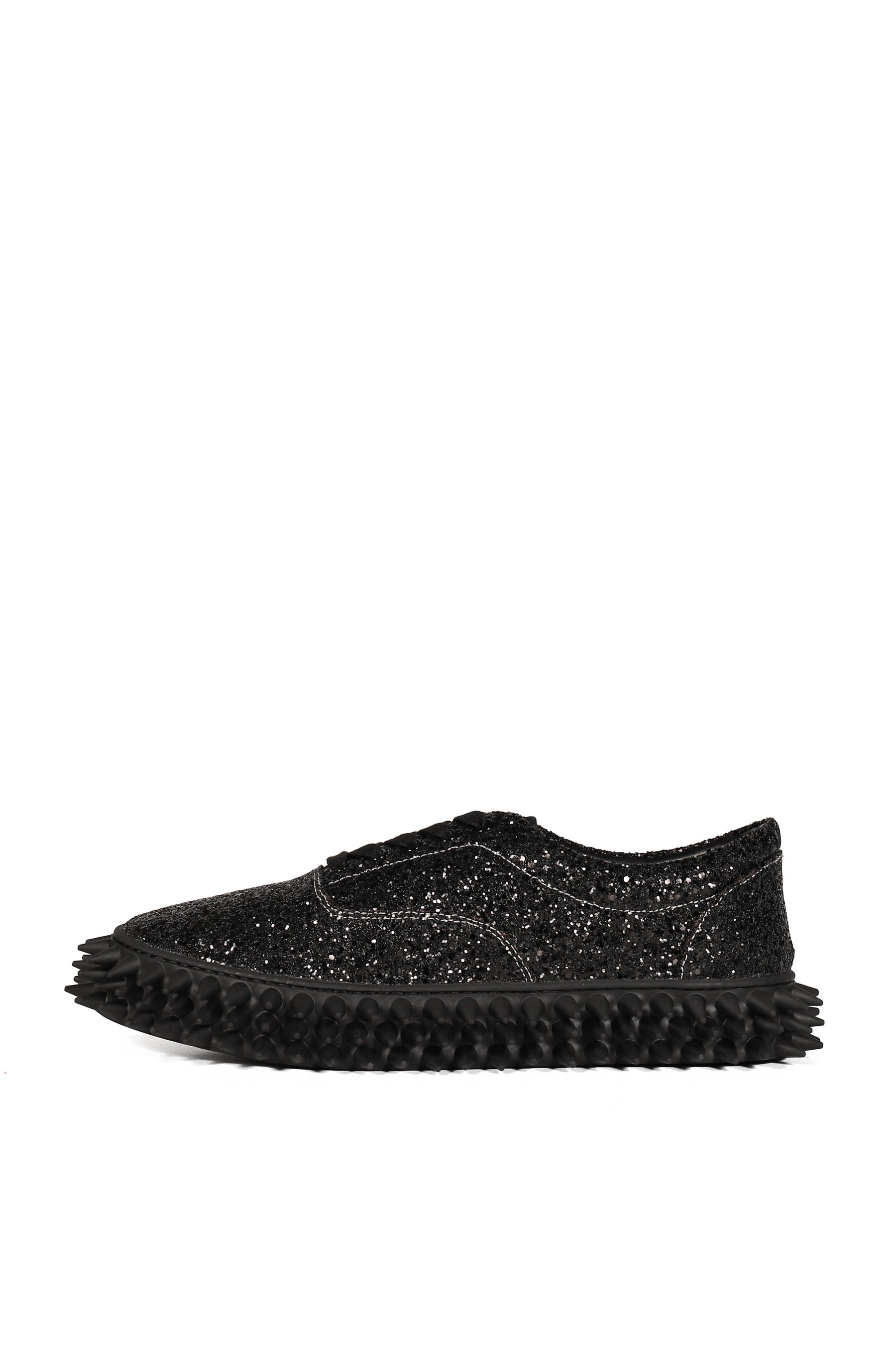 GLITTER SPIKE SNEAKER / BLK