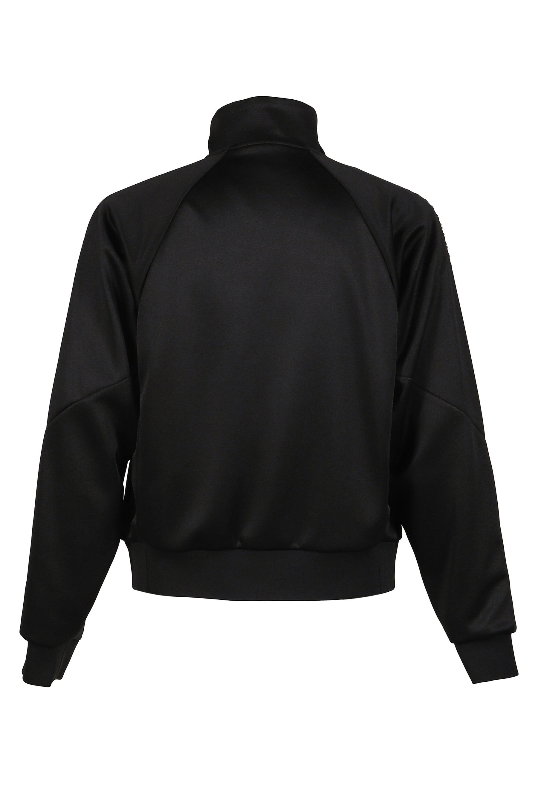 POLYESTER JERSEY TRACK JACKET / BLK