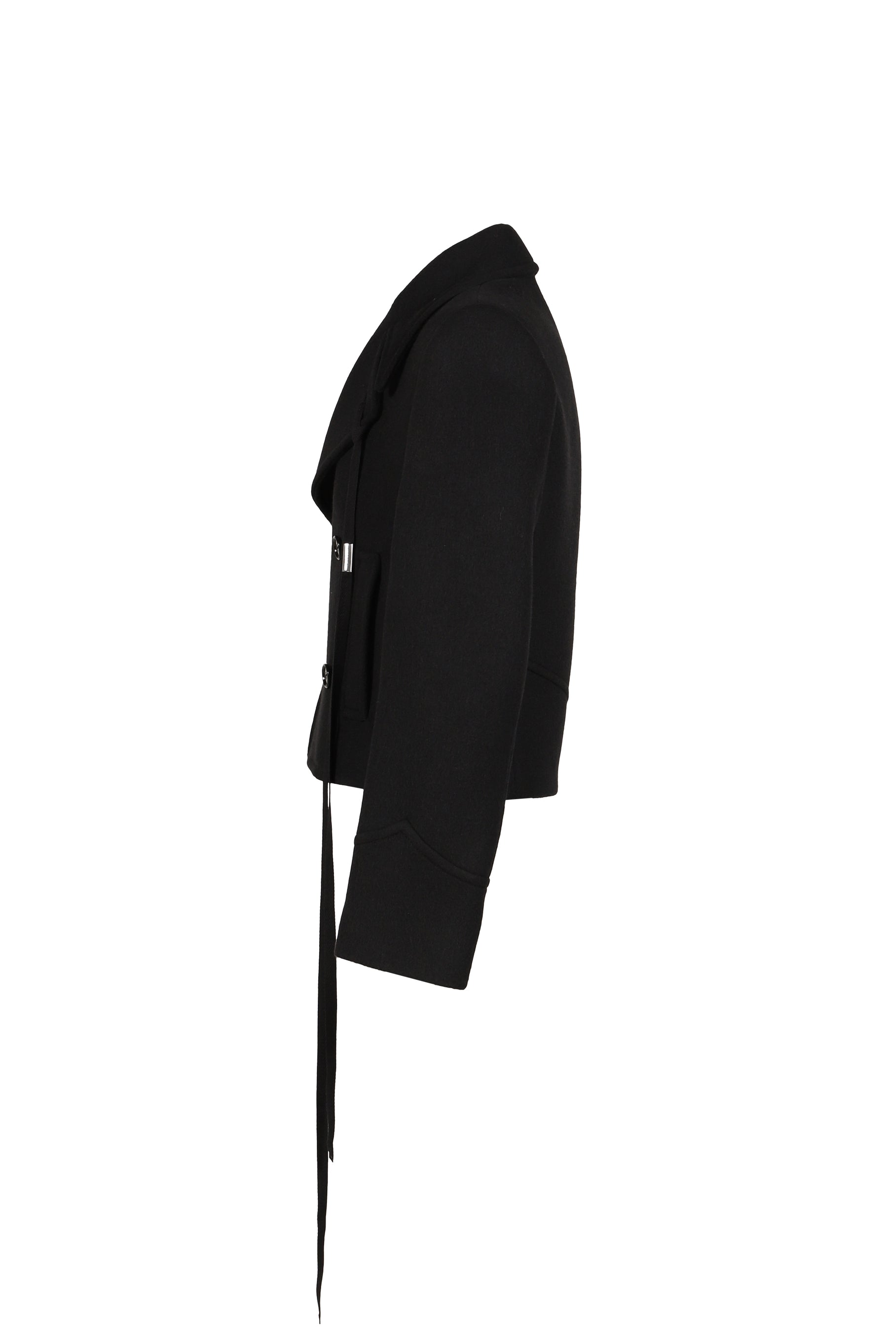 DALMAR DOUBLE BREASTED SHORT CABAN / BLK