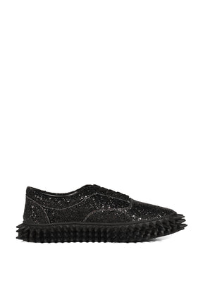 GLITTER SPIKE SNEAKER / BLK