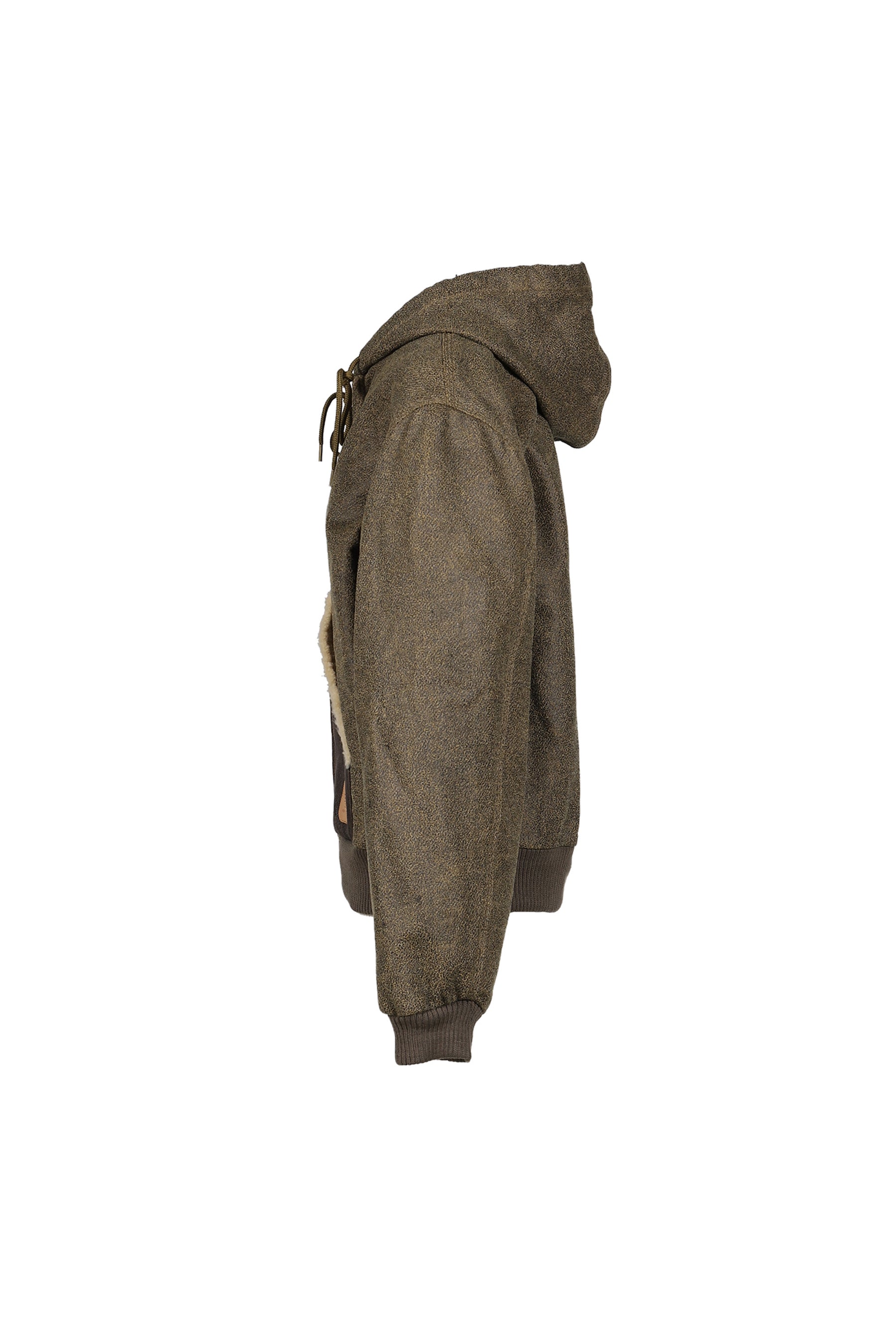 RELAXED WORKWEAR JACKET WITH SHEARLING POCKETS / BRW