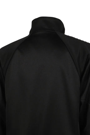 POLYESTER JERSEY TRACK JACKET / BLK