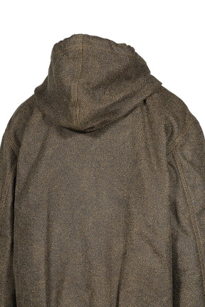 RELAXED WORKWEAR JACKET WITH SHEARLING POCKETS / BRW