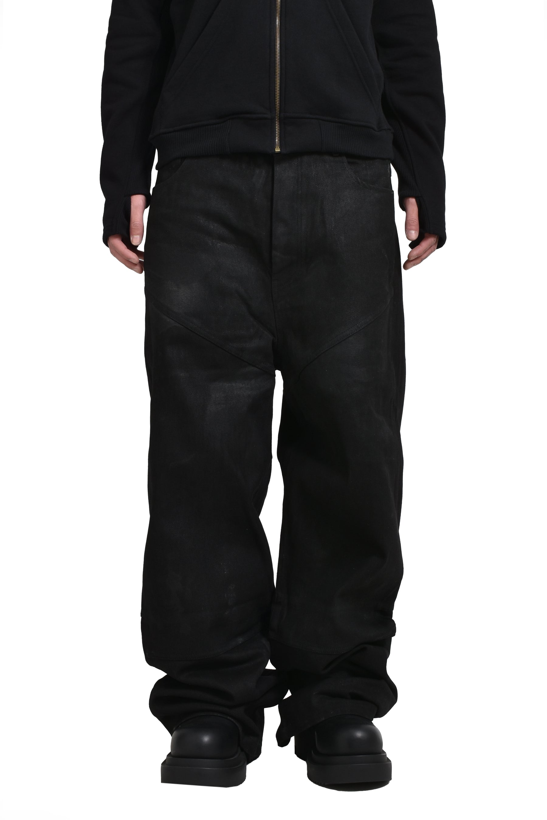 LOW CROTCH PANTS / BLK