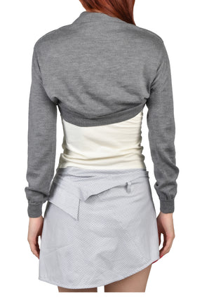 LIFTED CARDIGAN / GRY