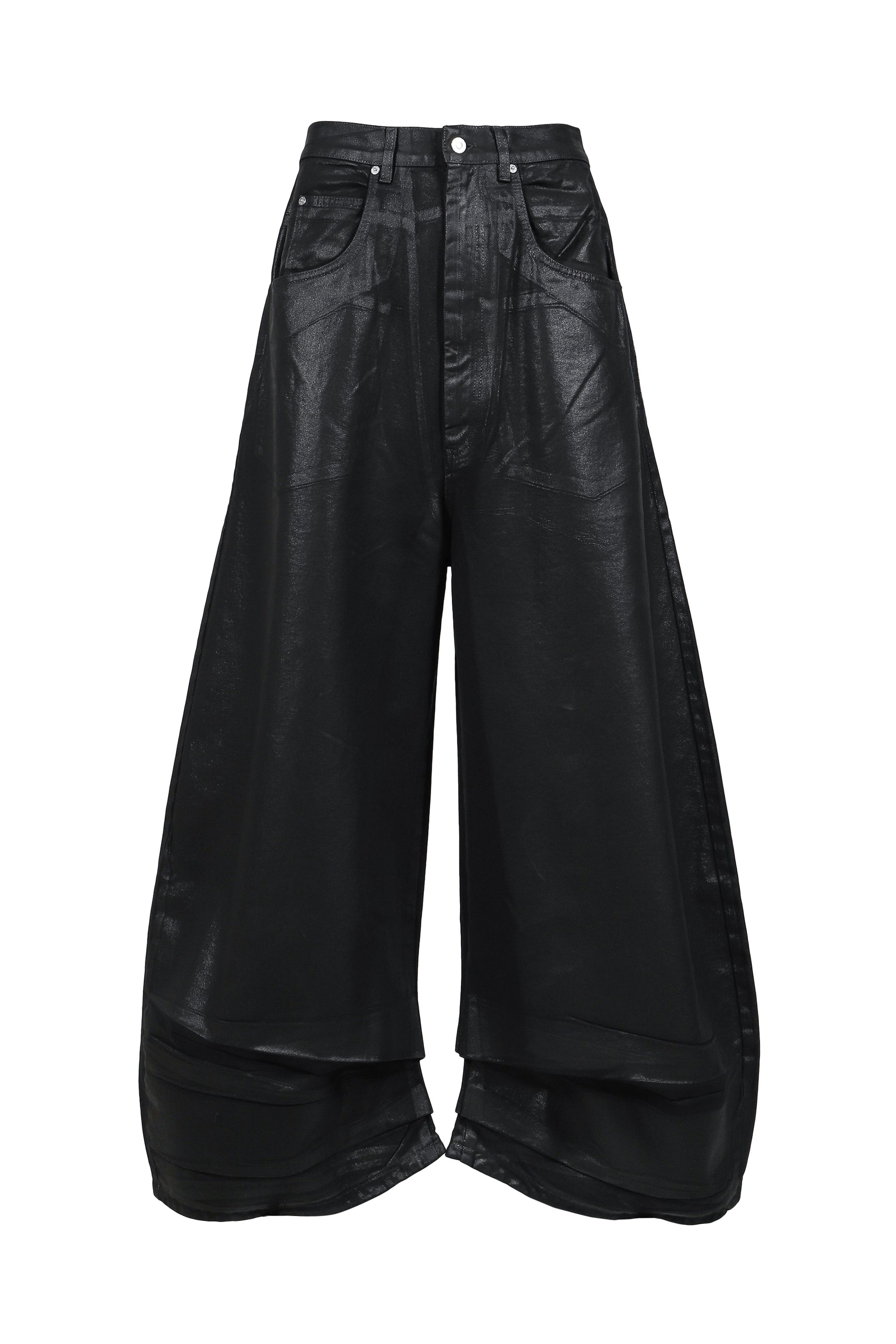 WASHED COATED DENIM / COATED BLK
