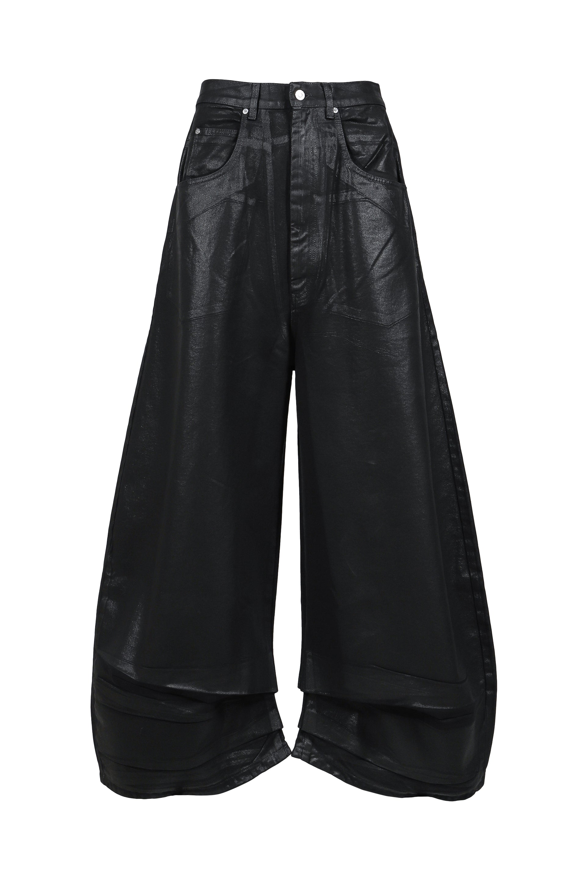 WASHED COATED DENIM / COATED BLK
