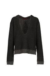 SWEATER / WASHED BLK