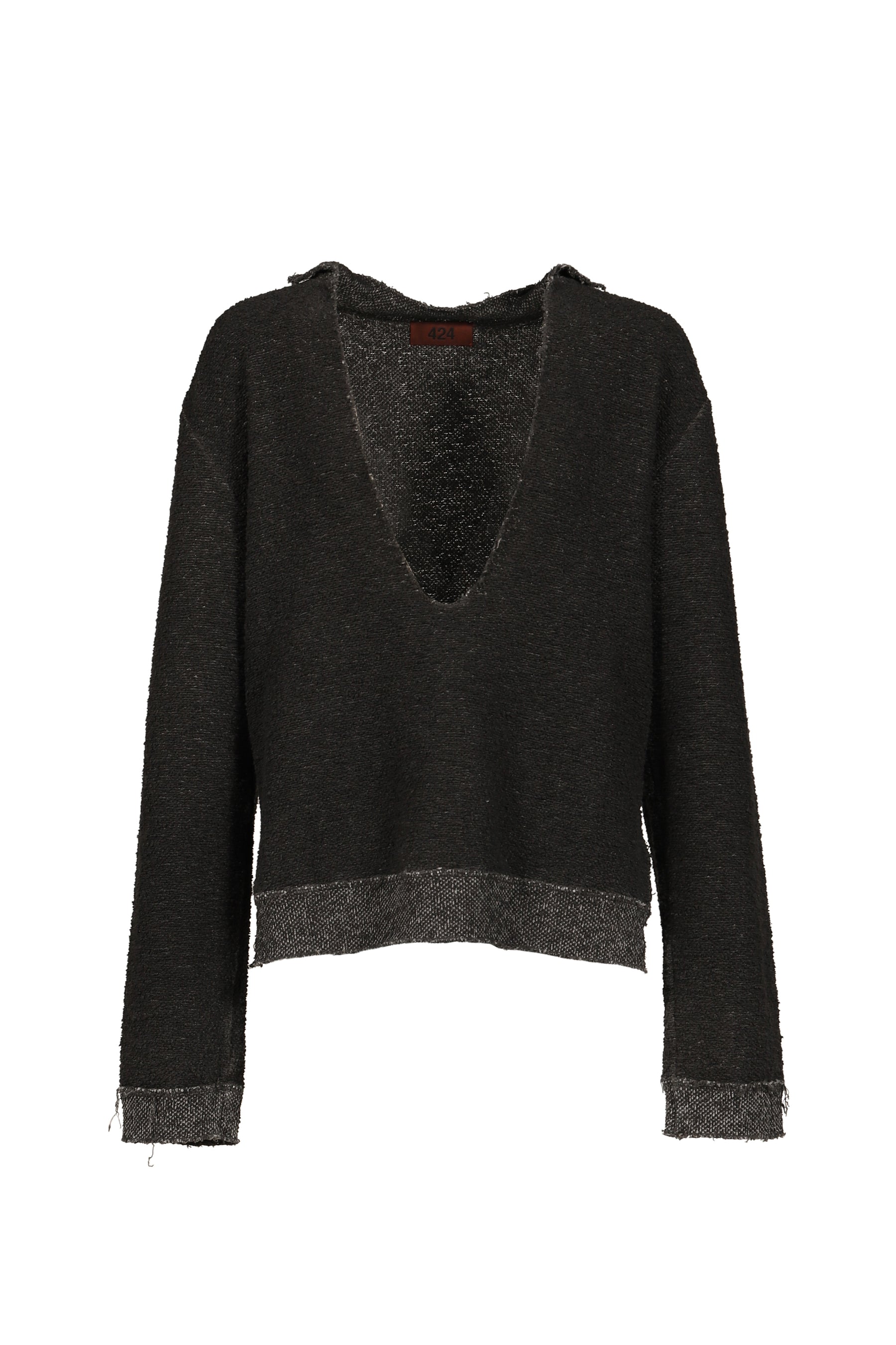 SWEATER / WASHED BLK