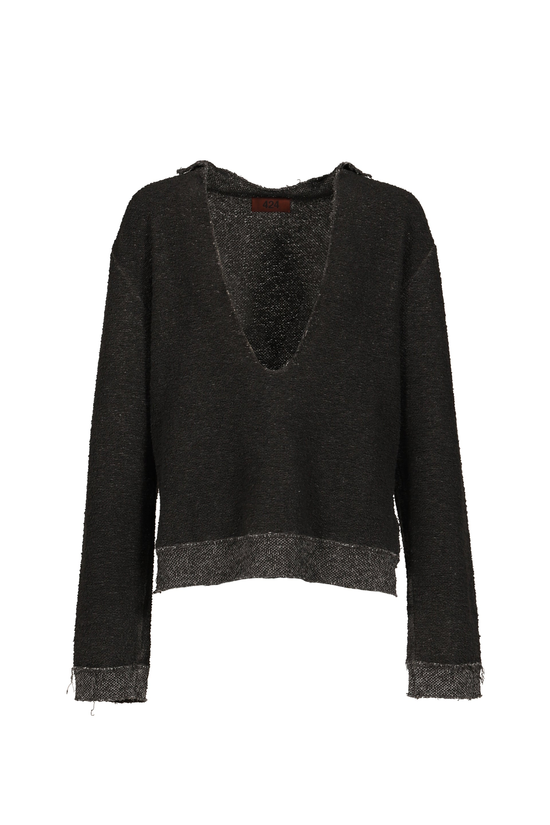 SWEATER / WASHED BLK