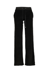 CROSS CHARM VELVET PANTS / BLK