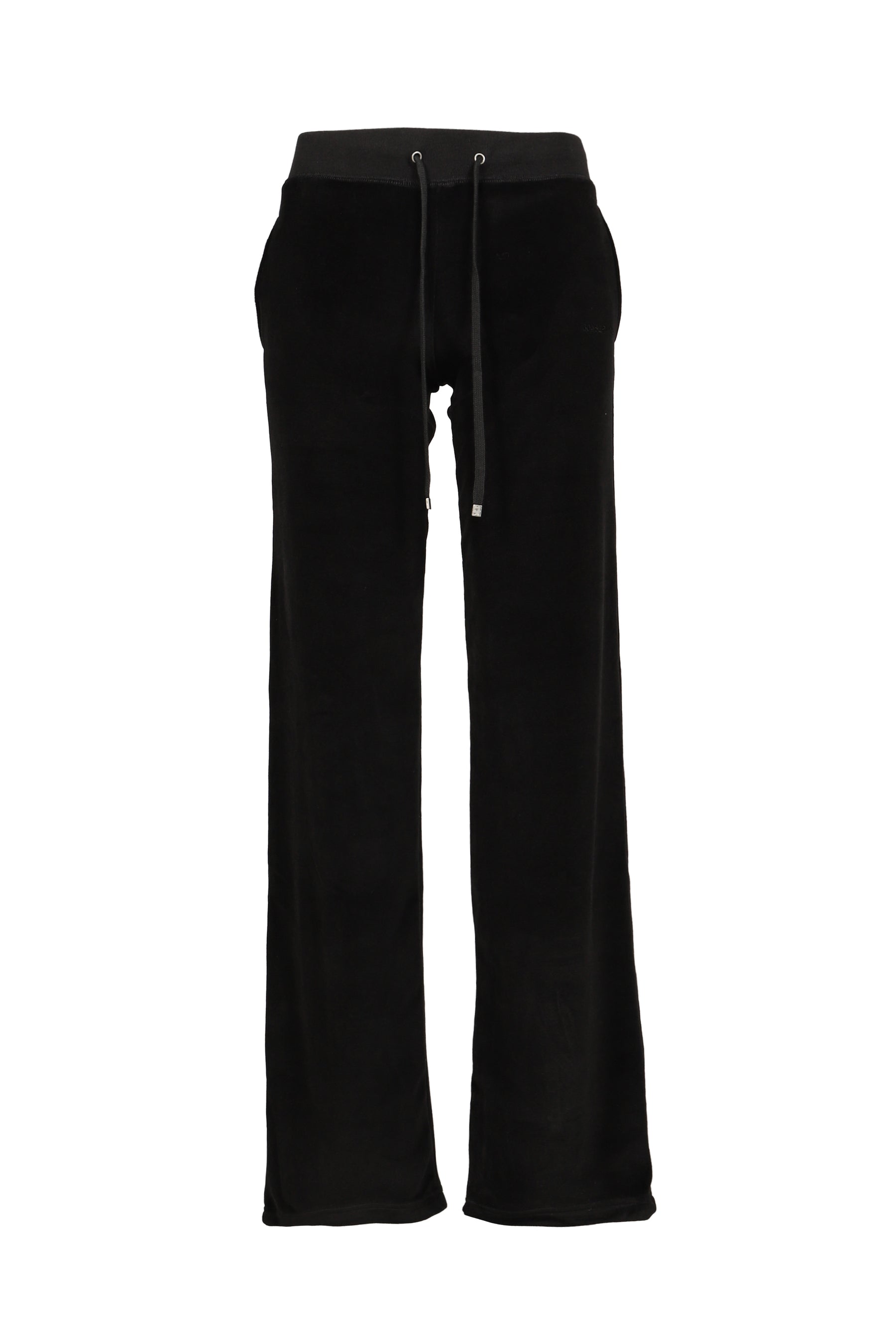 CROSS CHARM VELVET PANTS / BLK