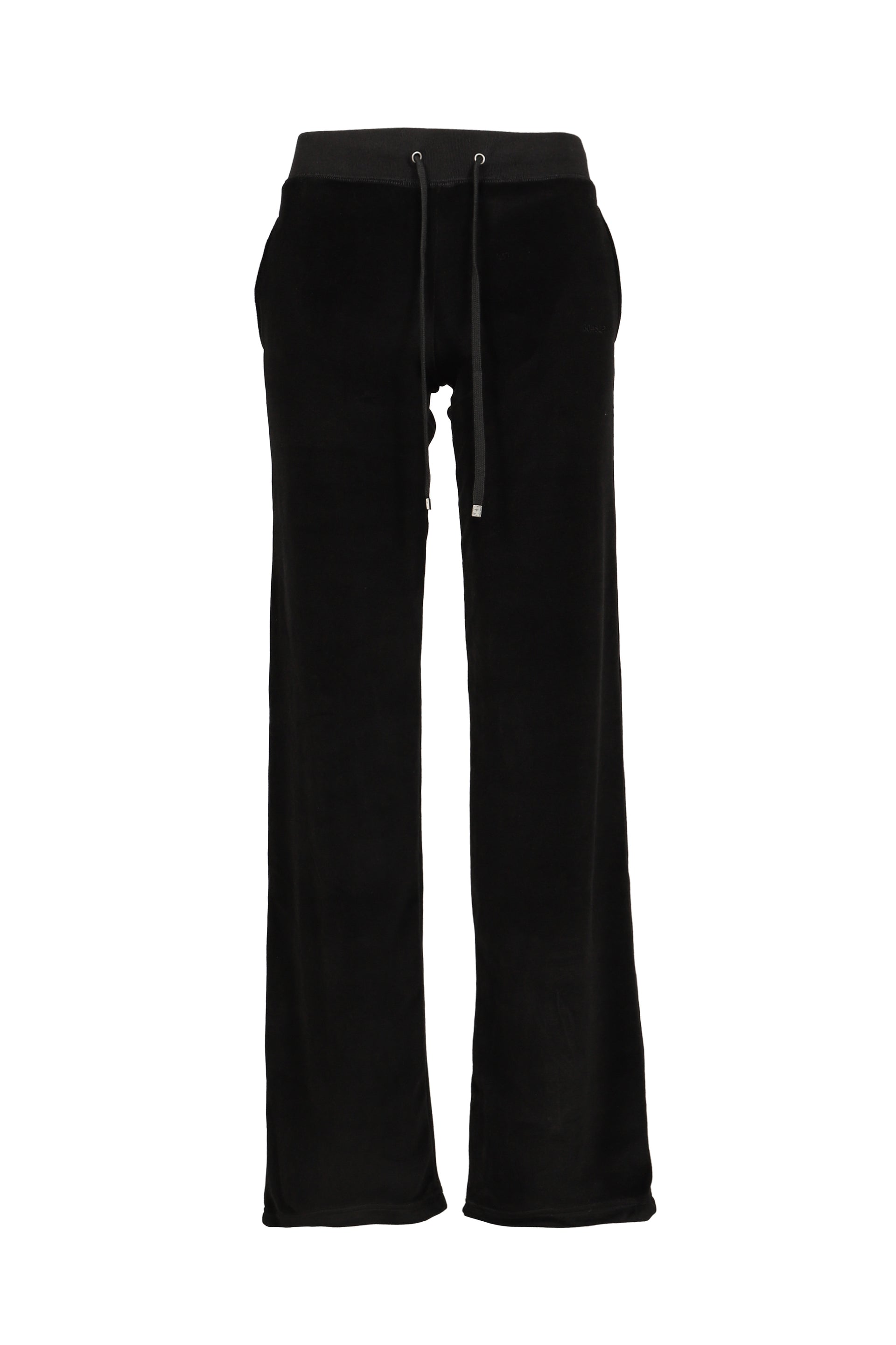 CROSS CHARM VELVET PANTS / BLK