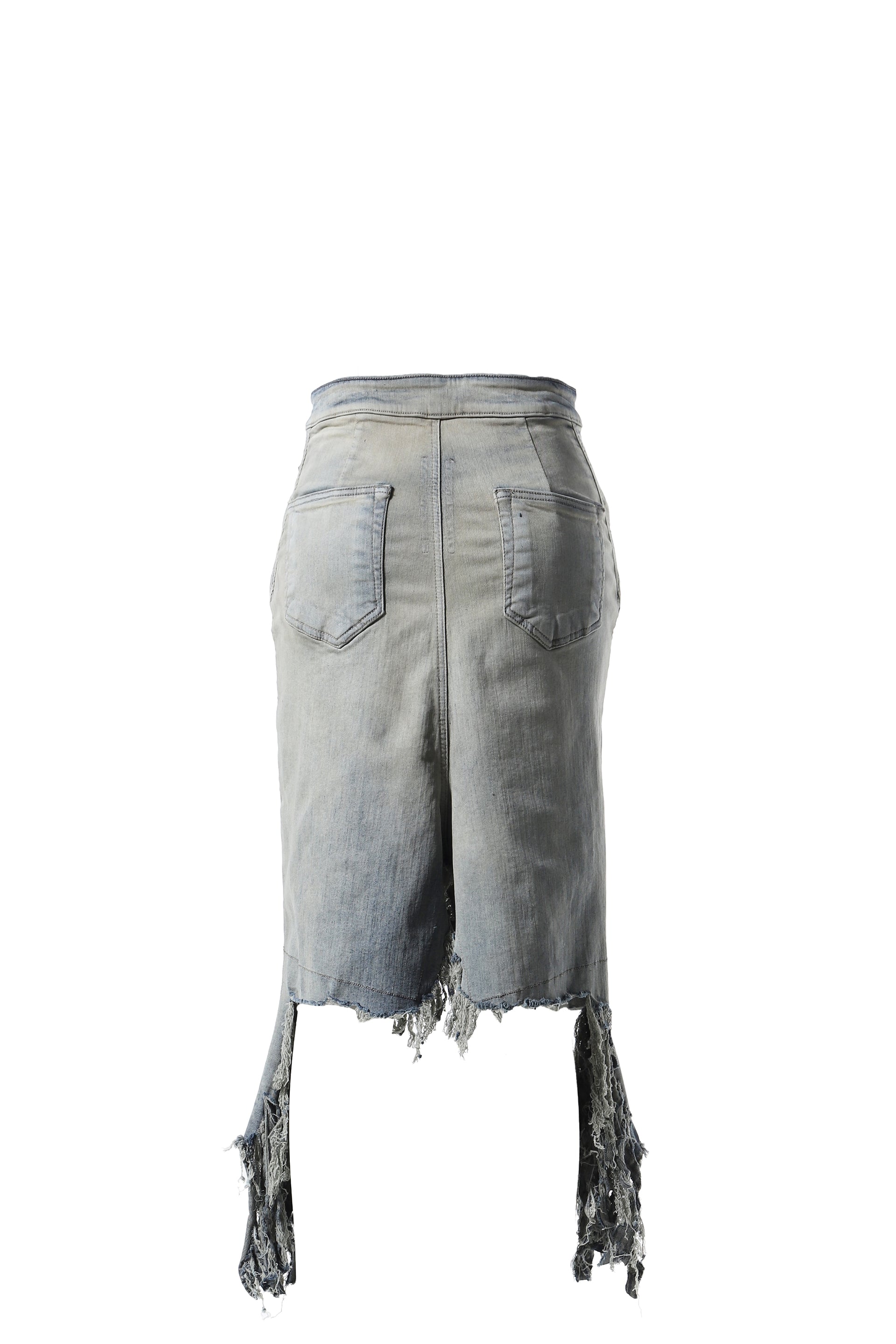 Rick Owens DRKSHDW SLIVERED SKIRT / SKY