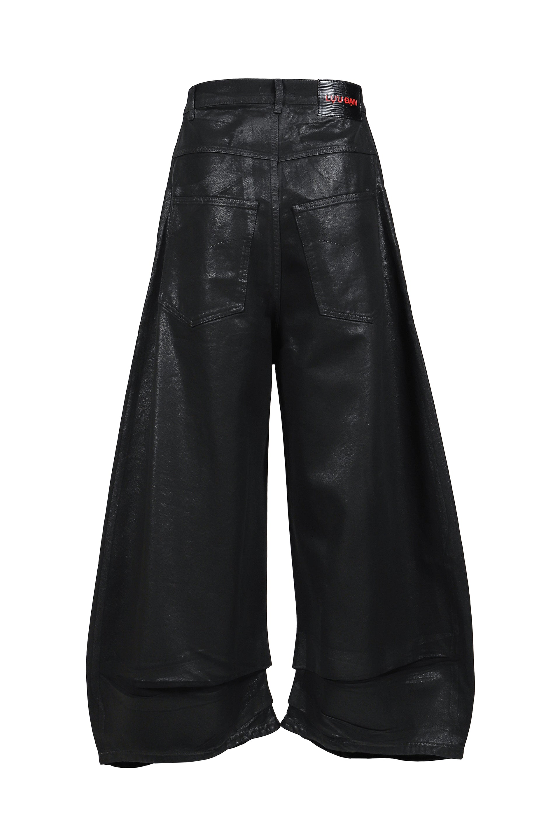 WASHED COATED DENIM / COATED BLK