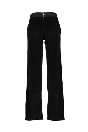 CROSS CHARM VELVET PANTS / BLK