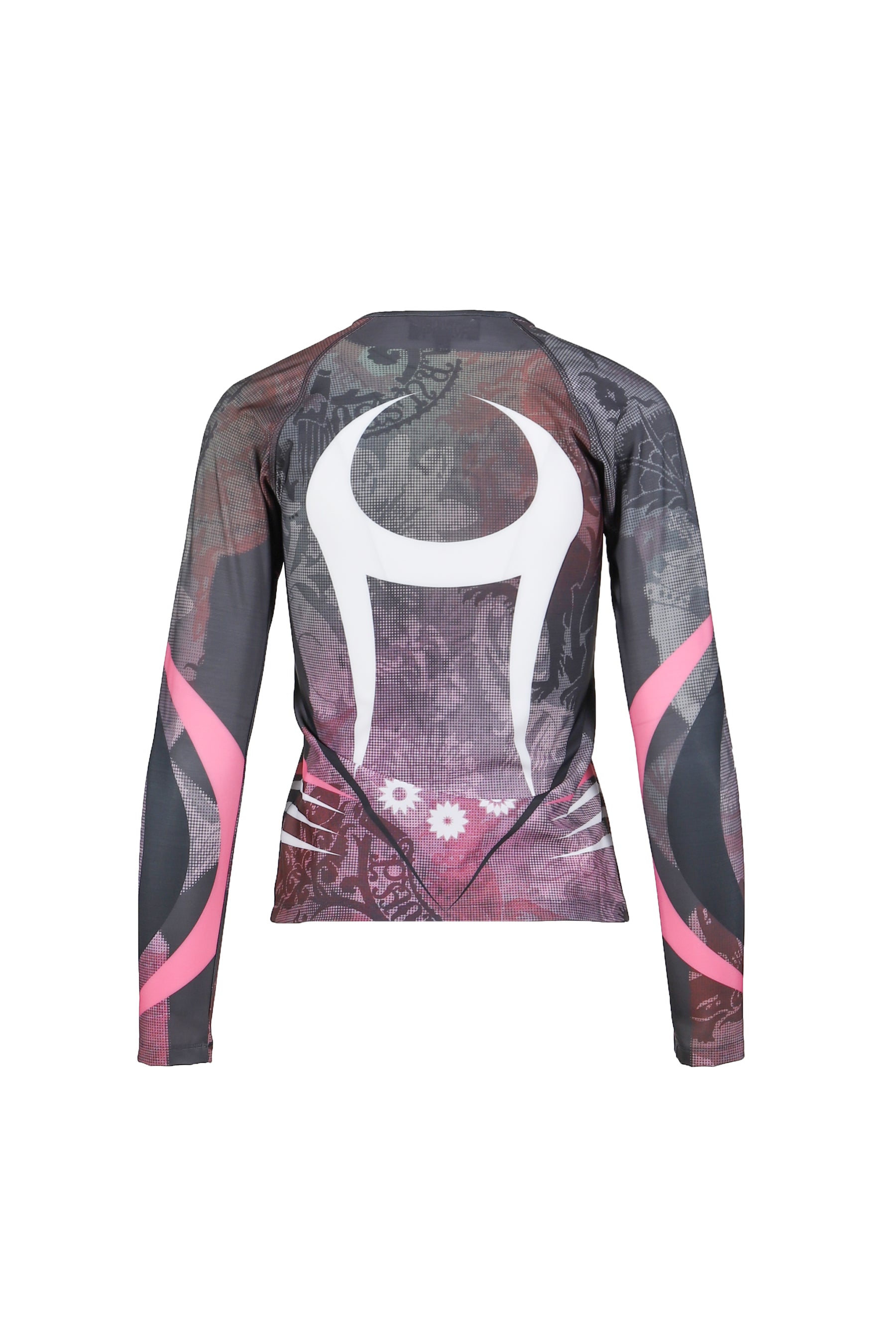 PRINTED LONG SLEEVE FITTED TOP / CAMO