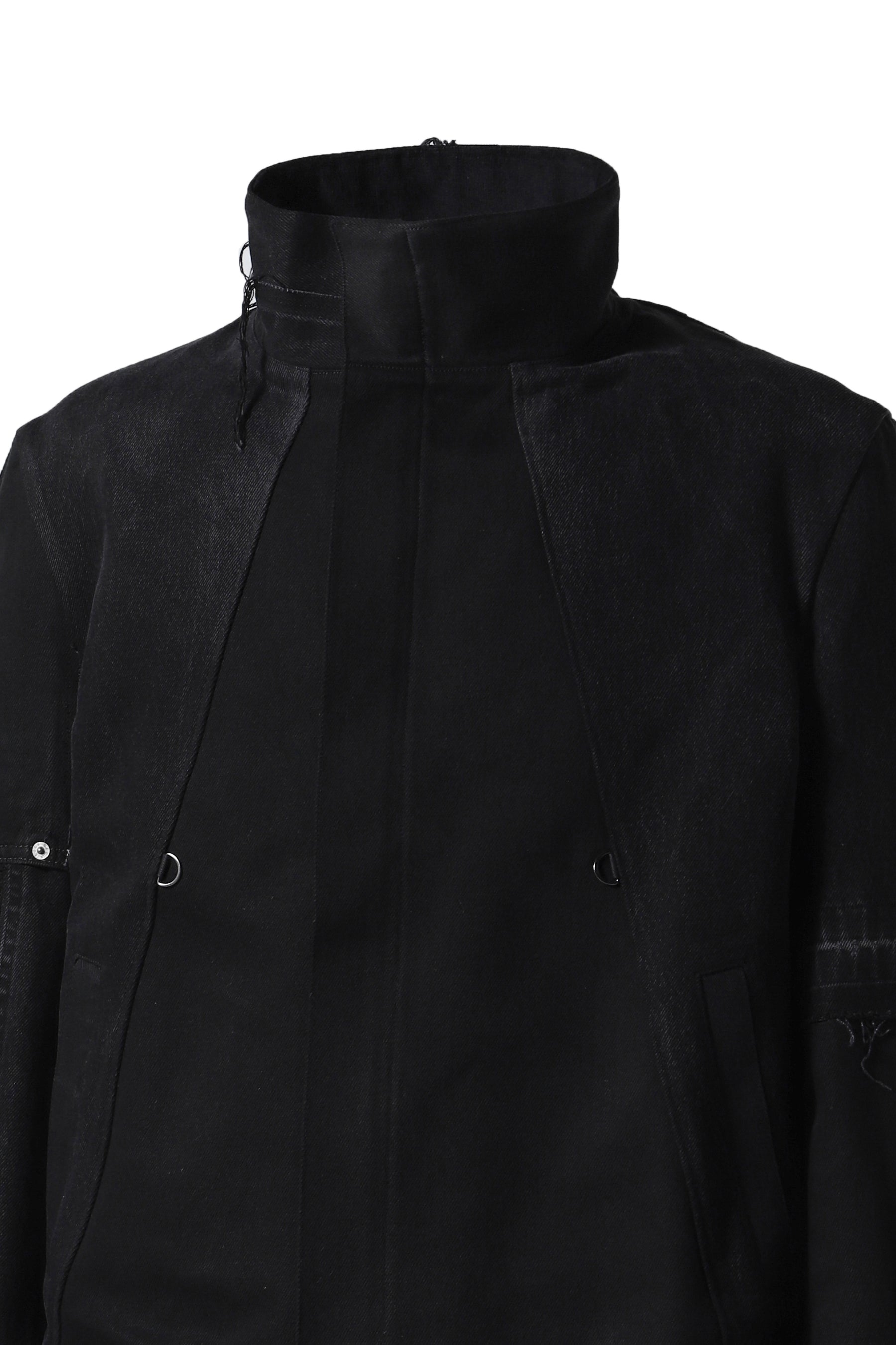 GLOVED TACTICAL PATCHWORK JACKET / BLK