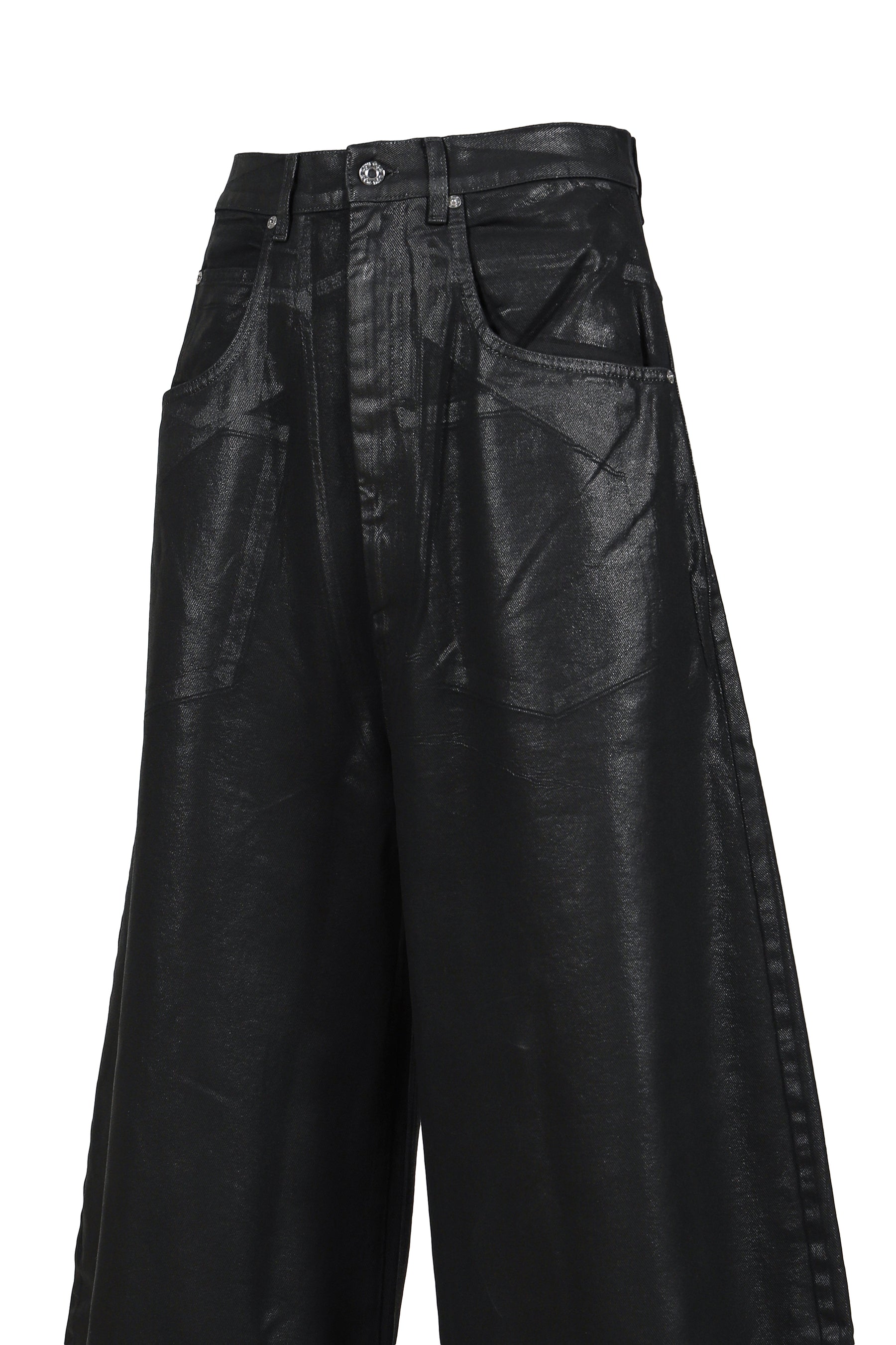 WASHED COATED DENIM / COATED BLK