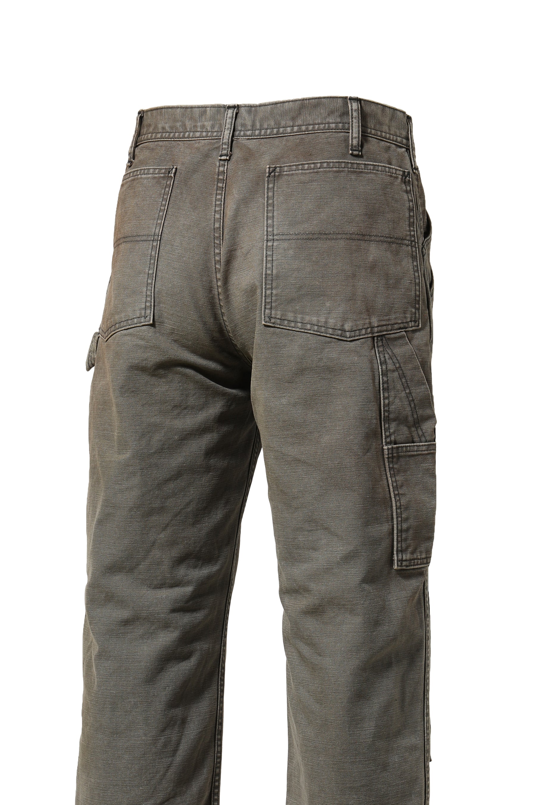 DOUBLE KNEE DUCK PAINTER PANTS AGEING (EXCLUSIVE) / OLIVE AGEING