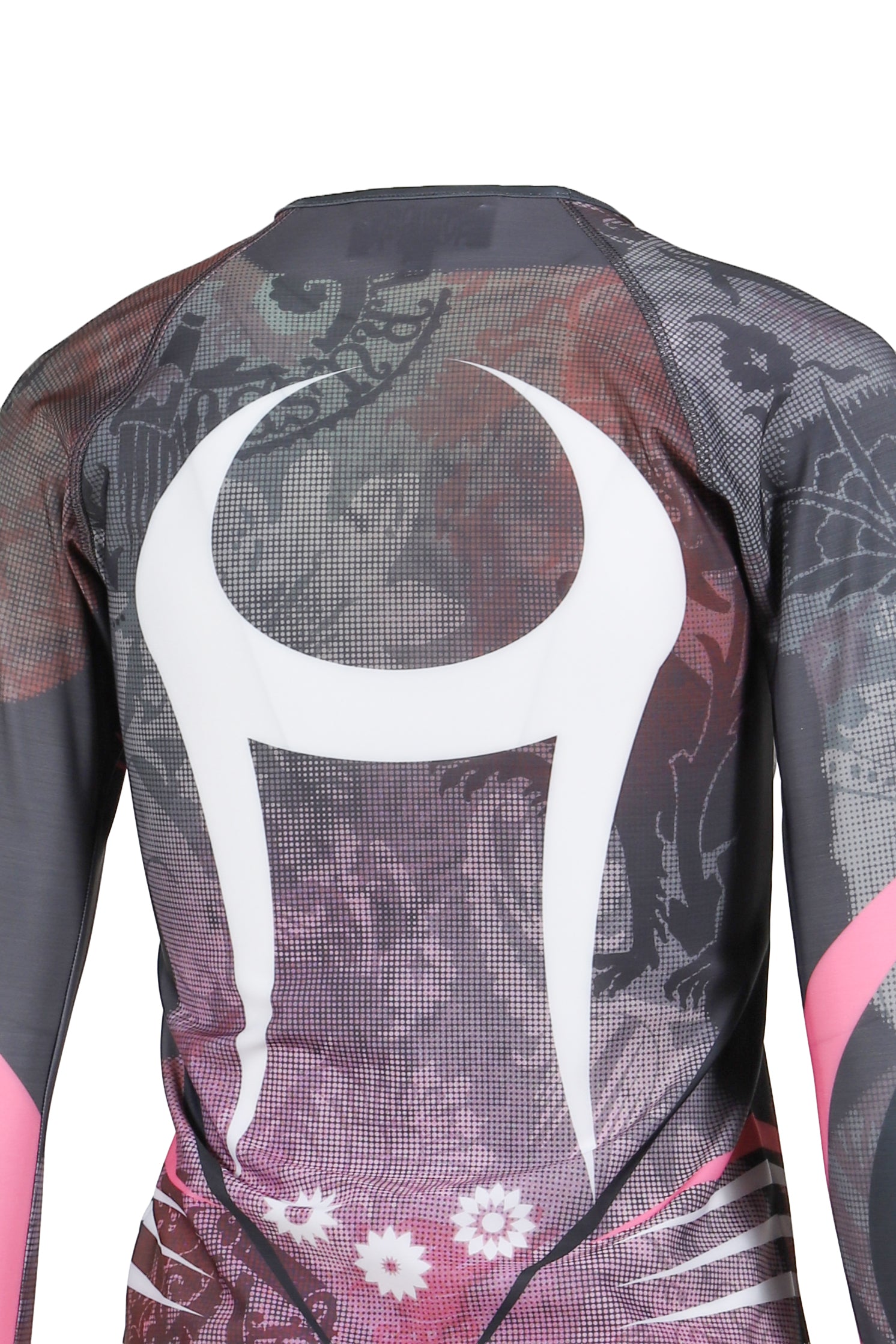 PRINTED LONG SLEEVE FITTED TOP / CAMO