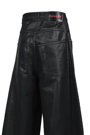 WASHED COATED DENIM / COATED BLK