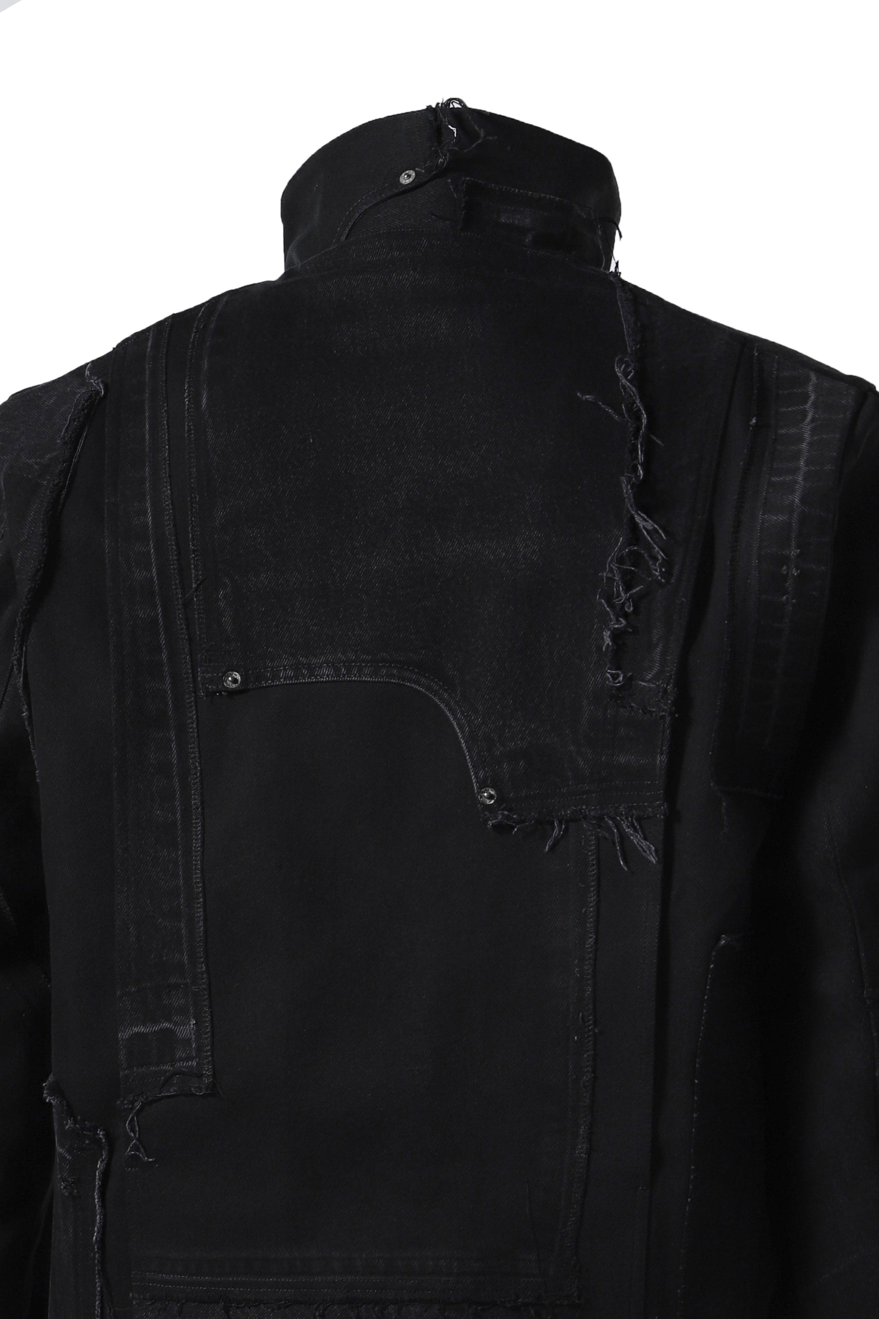 GLOVED TACTICAL PATCHWORK JACKET / BLK