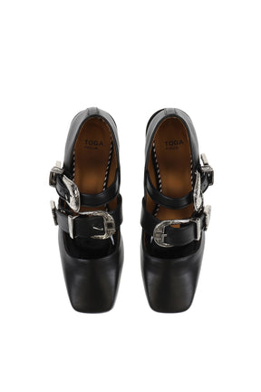 AJ1408 - BLACK LEATHER / A