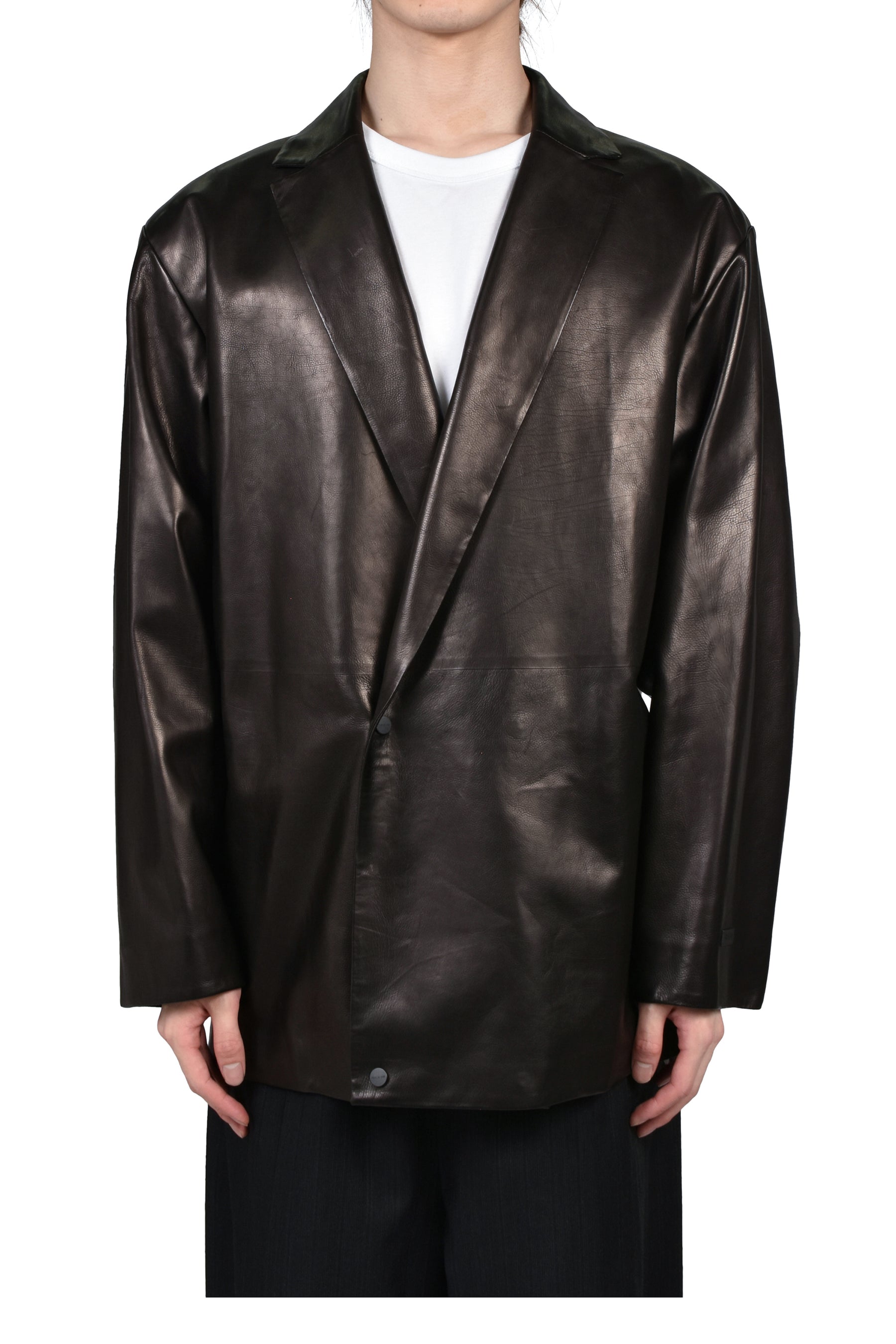 RELAXED LONG JACKET / BLK