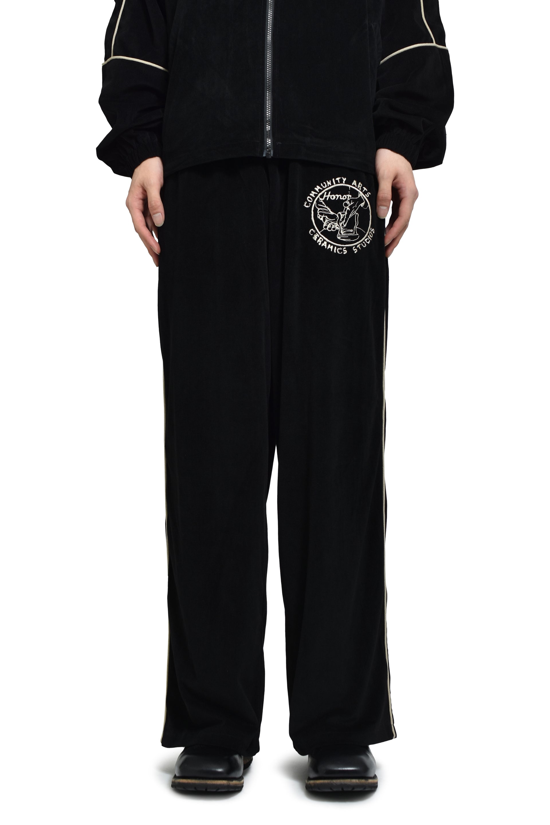 PIPING TRACK PANT / BLK