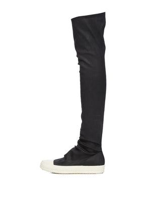 HIGH SOCK SNEAKS / BLK WAX MILK MILK