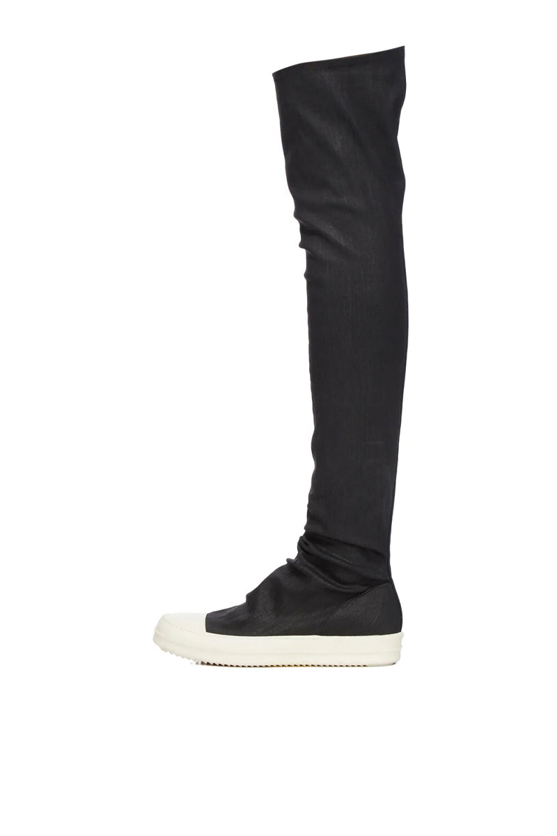 HIGH SOCK SNEAKS / BLK WAX MILK MILK
