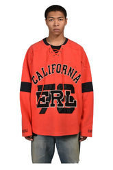 UNISEX RED HOCKEY SWEATSHIRT KNIT / RED